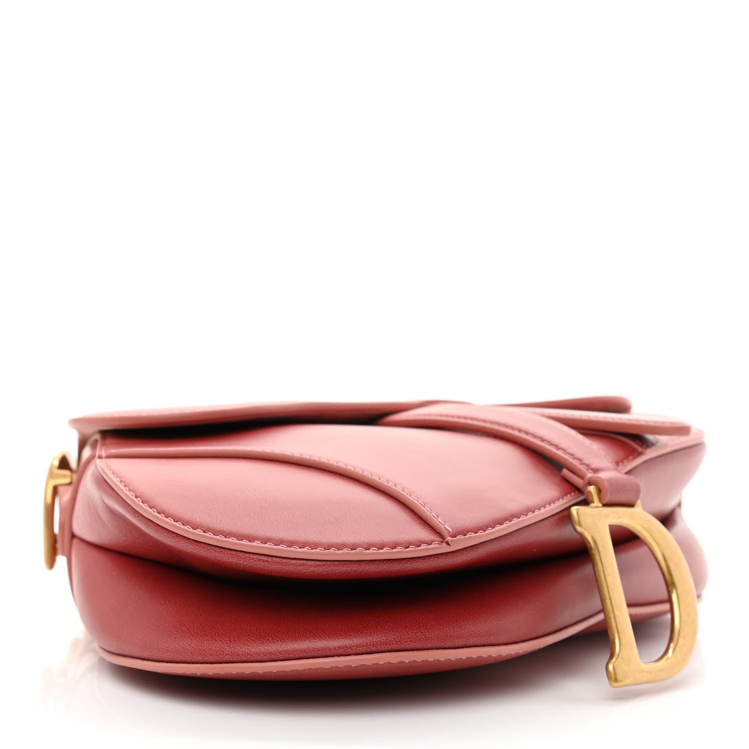 Christian Dior Gradient Calfskin Saddle Bag Pink 4 of 10