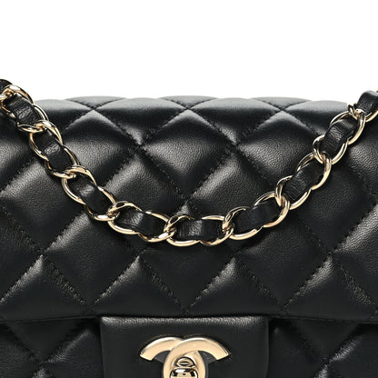 Chanel Lambskin Quilted Mini Rectangular Flap Black 8 of 10
