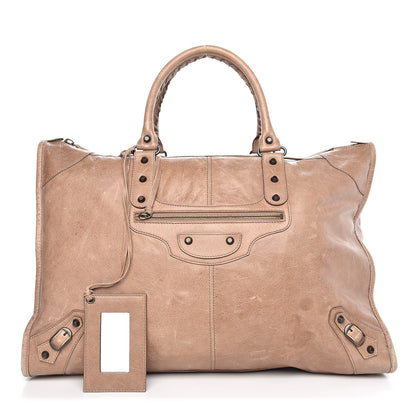 Balenciaga Agneau Classic Hardware Weekender Seigle 1 of 15