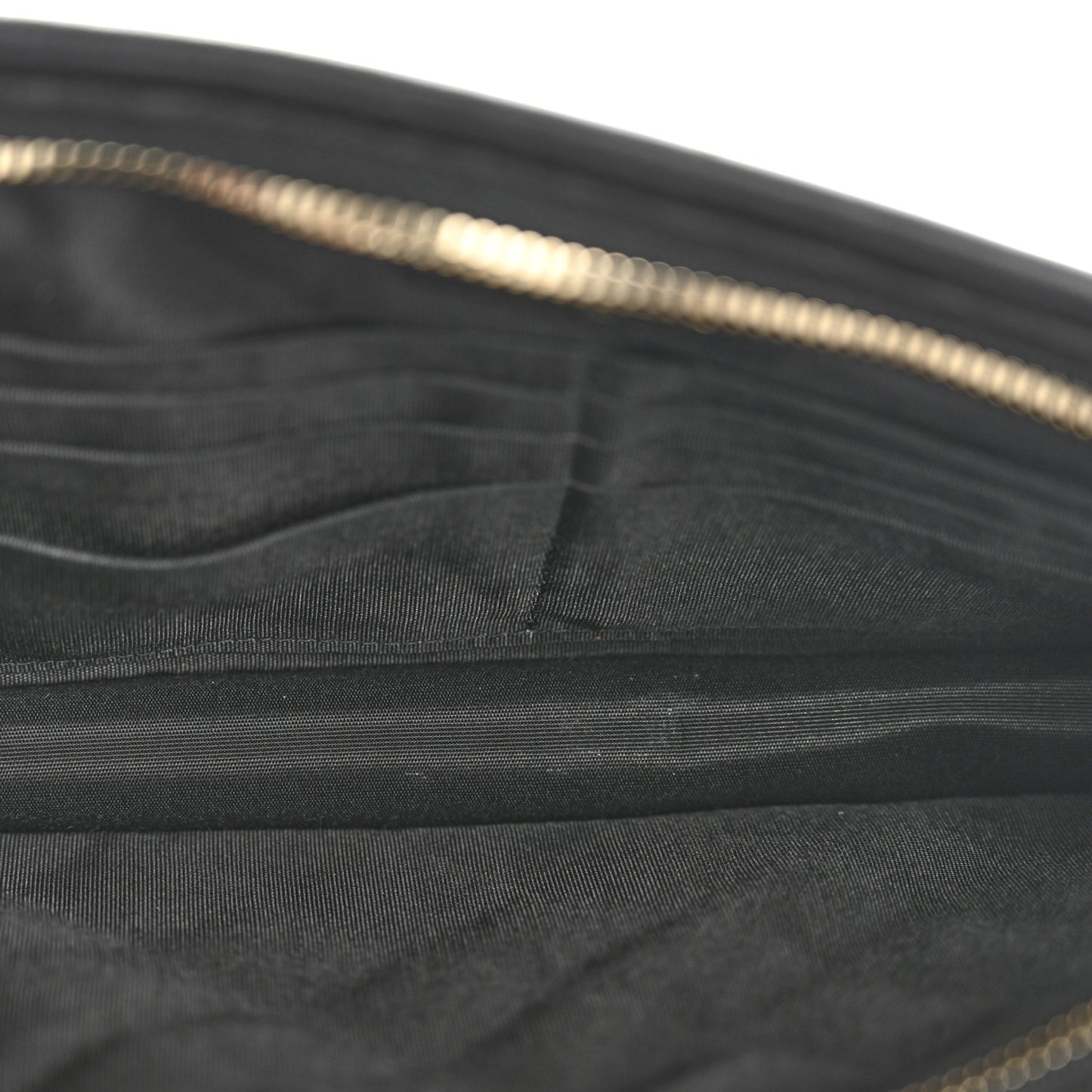 Tweed PVC Lambskin Wristlet Pouch Black