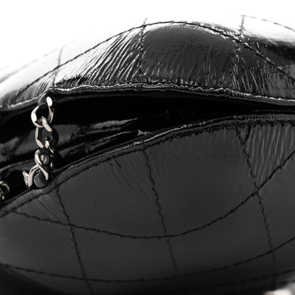 Chanel Patent Goatskin Quilted Small Gabrielle Bucket Black 9 of 11