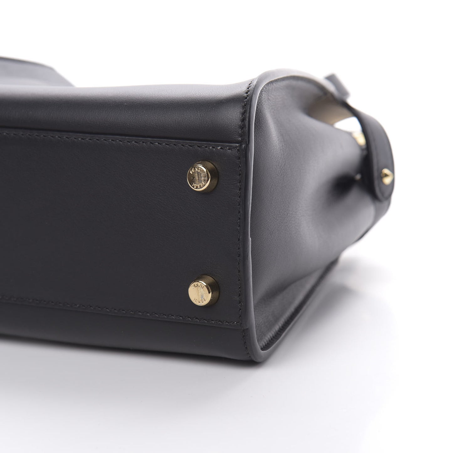 Vitello Tahiti Burro Medium Peekaboo Iconic Essentially Satchel Black Corda