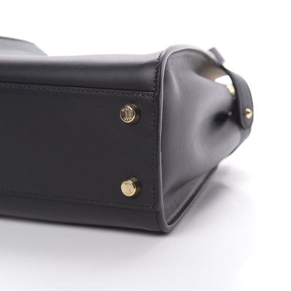 Fendi Vitello Tahiti Burro Medium Peekaboo Iconic Essentially Satchel Black Corda 12 of 13