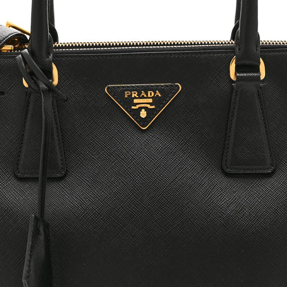 Prada Saffiano Small Galleria Double Zip Tote Black 10 of 12