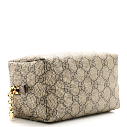 Gucci Soft GG Supreme Monogram Calfskin Medium Ophidia Cosmetic Case Beige Ebony New Acero 4 of 7
