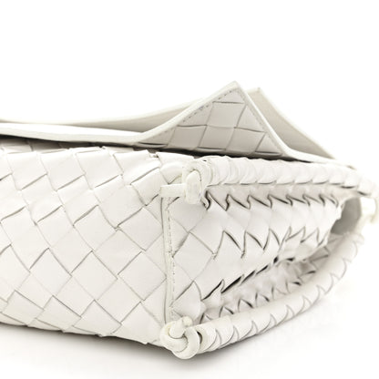 Bottega Veneta Nappa Intrecciato Medium Knot Flap Crossbody White 10 of 15