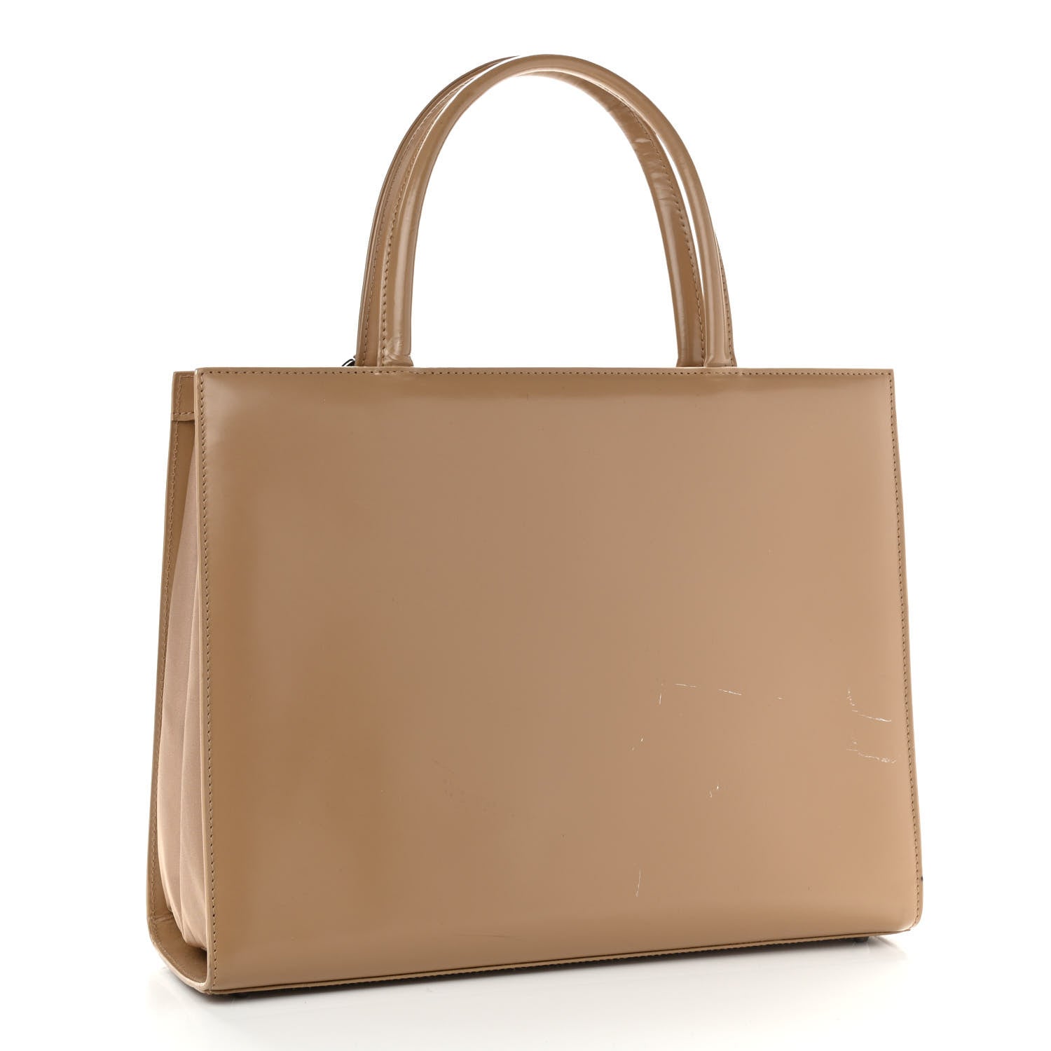 Christian Dior Glazed Calfskin Nylon Lady Dior Tote Beige 3 of 14