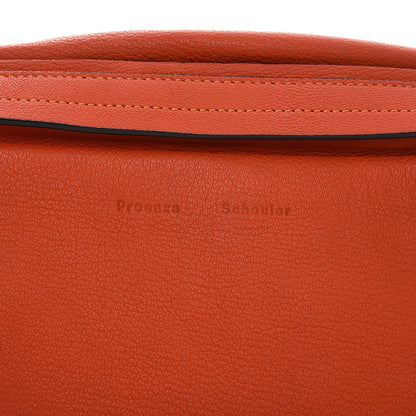 Proenza Schouler Grained Calfskin Carlton Clutch Dark Orange 8 of 12