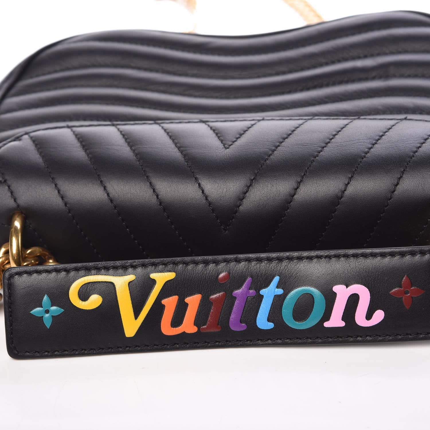 Louis Vuitton Calfskin New Wave Chain PM Black 8 of 11
