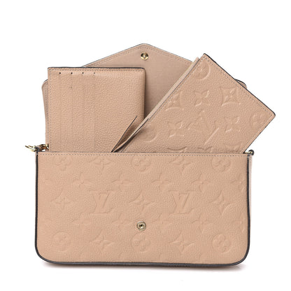 Louis Vuitton Empreinte Pochette Felicie Chain Wallet Papyrus 4 of 11