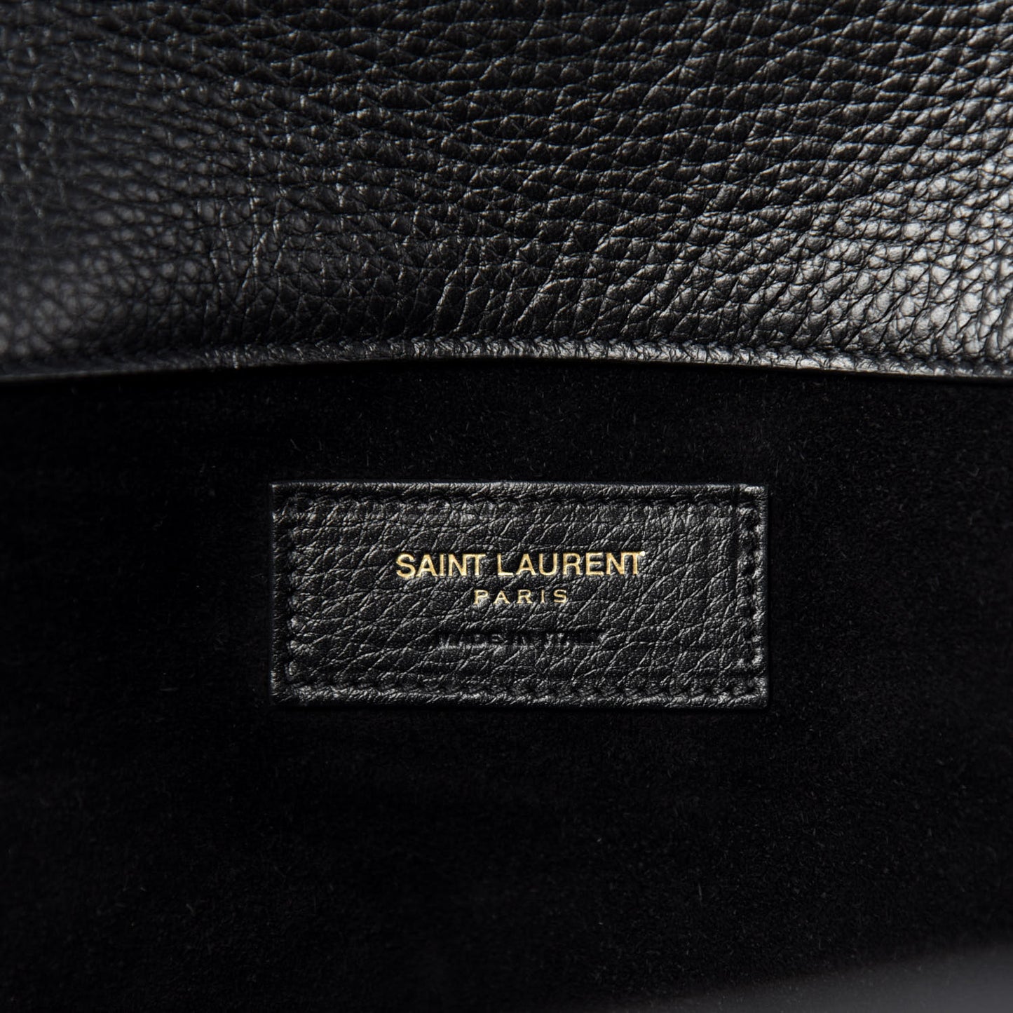 Calfskin Suede Large Muse Two Black