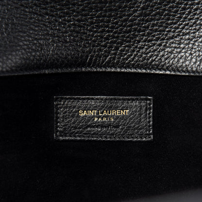 Saint Laurent Calfskin Suede Large Muse Two Black 7 of 12