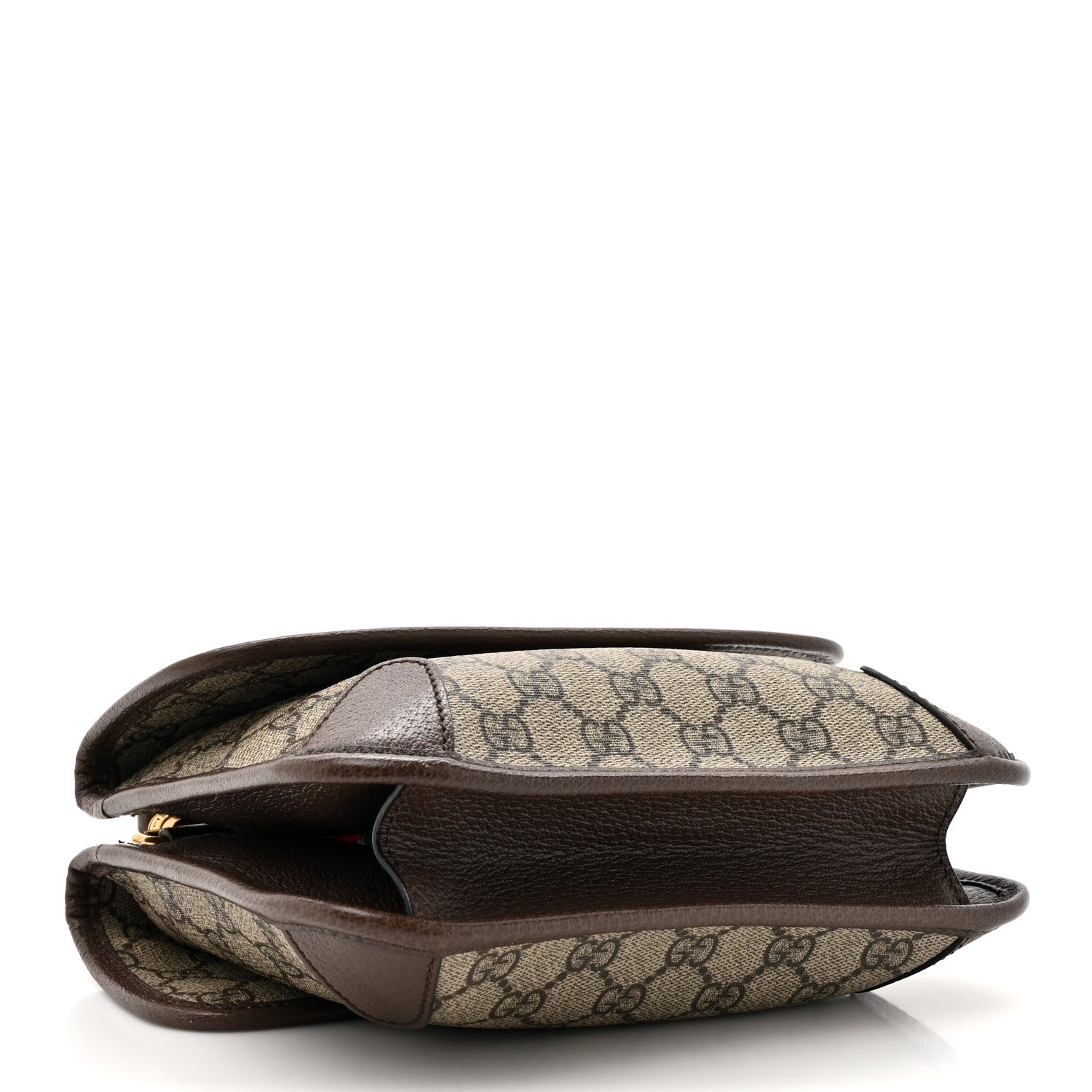 Gucci GG Supreme Monogram Web Small Neo Vintage Double Flap Messenger Bag Beige New Acero 4 of 11
