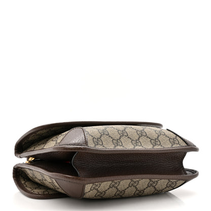 Gucci GG Supreme Monogram Web Small Neo Vintage Double Flap Messenger Bag Beige New Acero 4 of 11