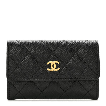 Chanel Caviar Quilted Flap Card Holder Black 1 of 9