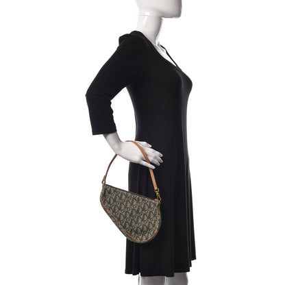 Christian Dior Monogram Mini Saddle Pochette Green 2 of 11
