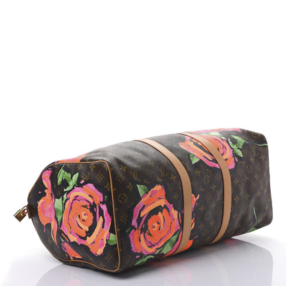 Louis Vuitton Monogram Roses Keepall 50 3 of 9
