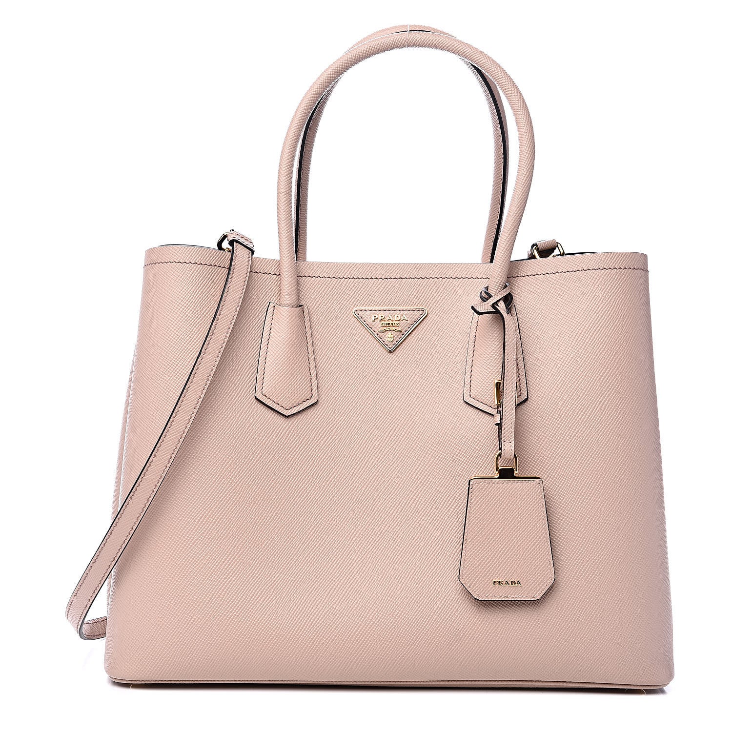 Prada Saffiano Cuir Medium Double Bag Cammeo 1 of 11