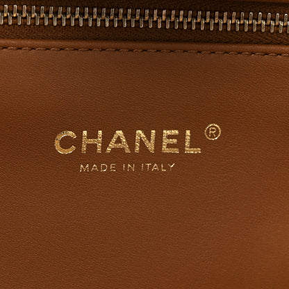 Chanel Lambskin Shearling Medium Deauville Tote Brown 8 of 12