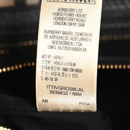 Burberry Haymarket Check Small Gladstone Black 8 of 11