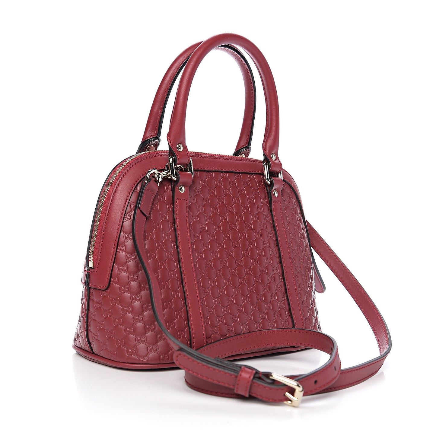Soft Microguccissima Mini Dome Bag Rosso