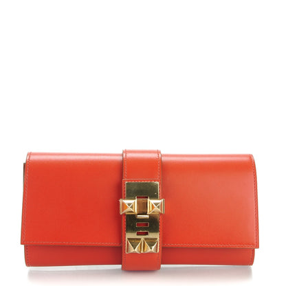 Hermes Tadelakt Medor Clutch 23 Sanguine 1 of 10