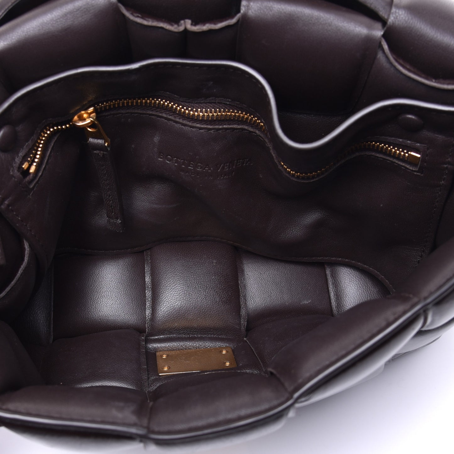 Paper Calfskin Maxi Intreccio Padded Cassette Crossbody Bag Fondant