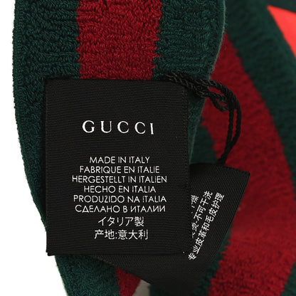 Gucci Vinyl Web Visor L Green Red 7 of 8