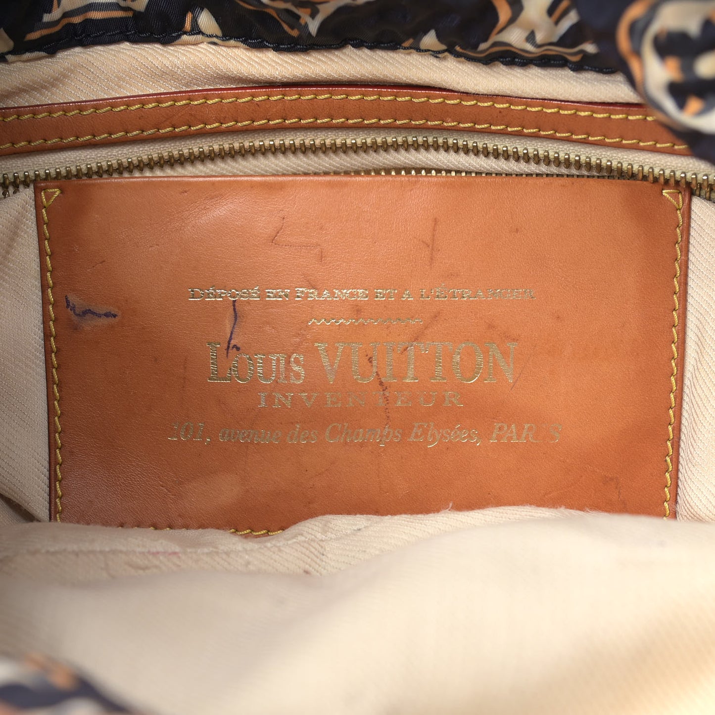 Canvas Monogram Cruise Bulles MM Navy