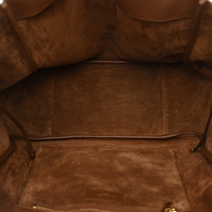 Saint Laurent Suede Le 5 A 7 Bea Tote Caramel Cognac 5 of 10