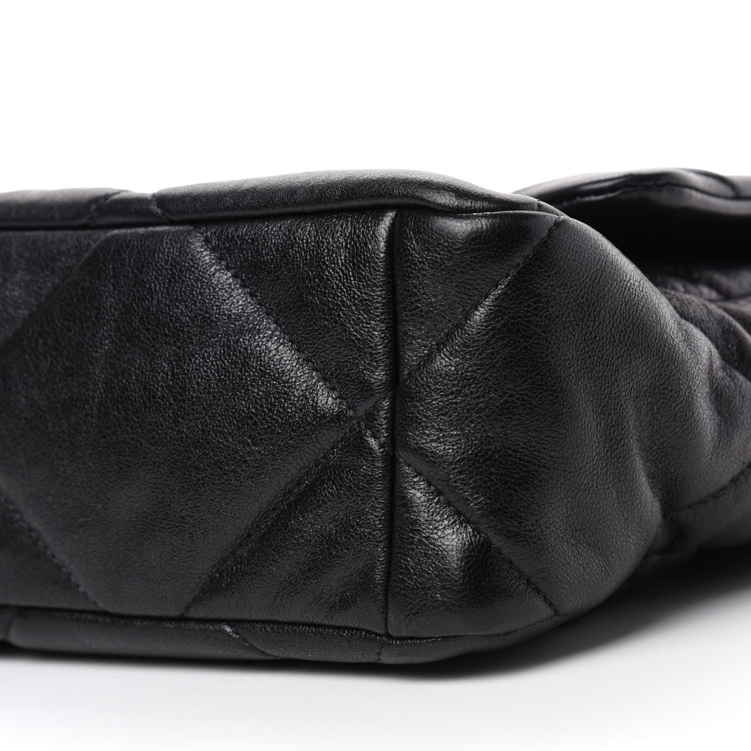 Chanel Lambskin Quilted Large 19 Flap Black 7 of 10