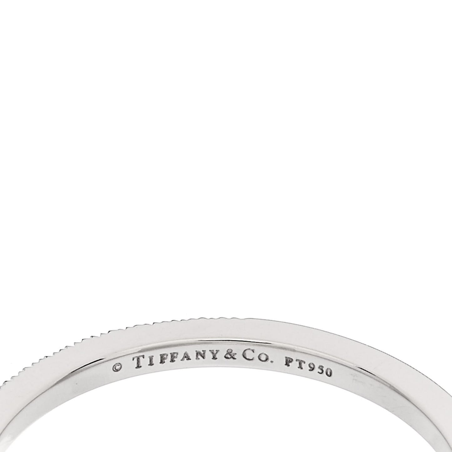 Platinum Diamond Lucida Half Circle Wedding Band Ring 53 6.5