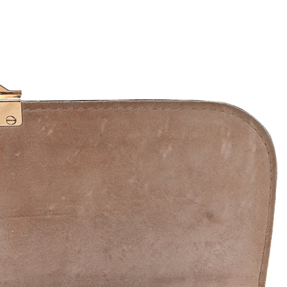Valentino Garavani Vitello Embroidered Beaded Medium Glam Lock Rockstud Flap Beige 13 of 17