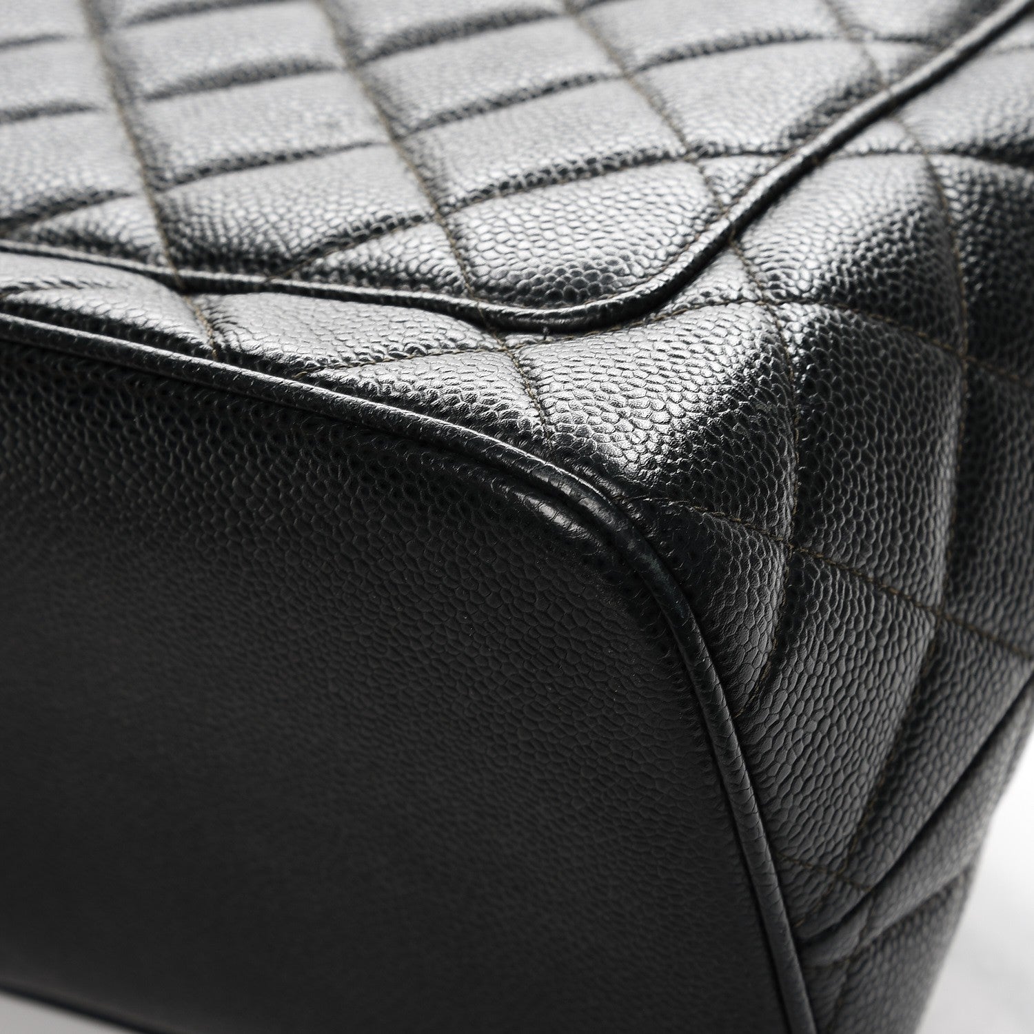 Chanel Caviar Quilted Medallion Tote Dark Green 11 of 11