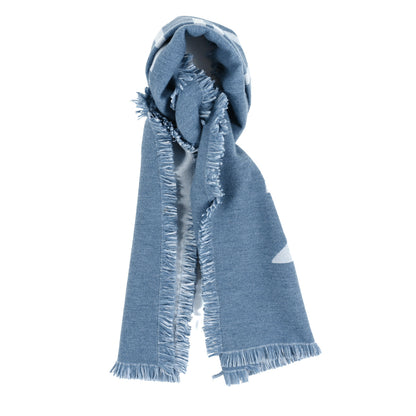 Louis Vuitton Wool Cashmere Echarpes Team Scarf Denim 1 of 3