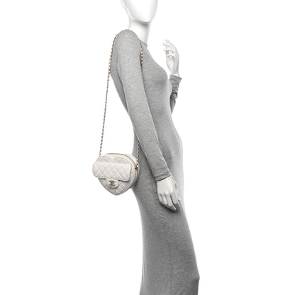 Chanel Lambskin Quilted CC In Love Heart Bag White 2 of 16