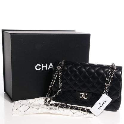 Chanel Lambskin Jumbo Double Flap Black 5 of 10
