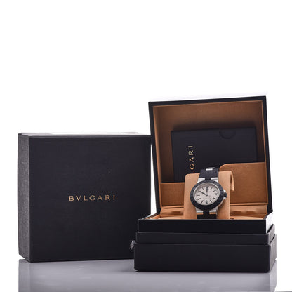 Bulgari Aluminum Rubber 38mm Diagono Quartz Watch 6 of 6