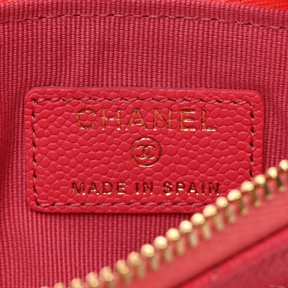 Chanel Caviar Quilted Small Cosmetic Case Pink 6 of 8