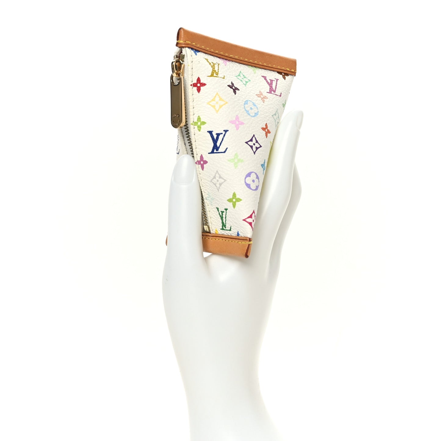 Monogram Multicolor Berlingot Coin Purse White