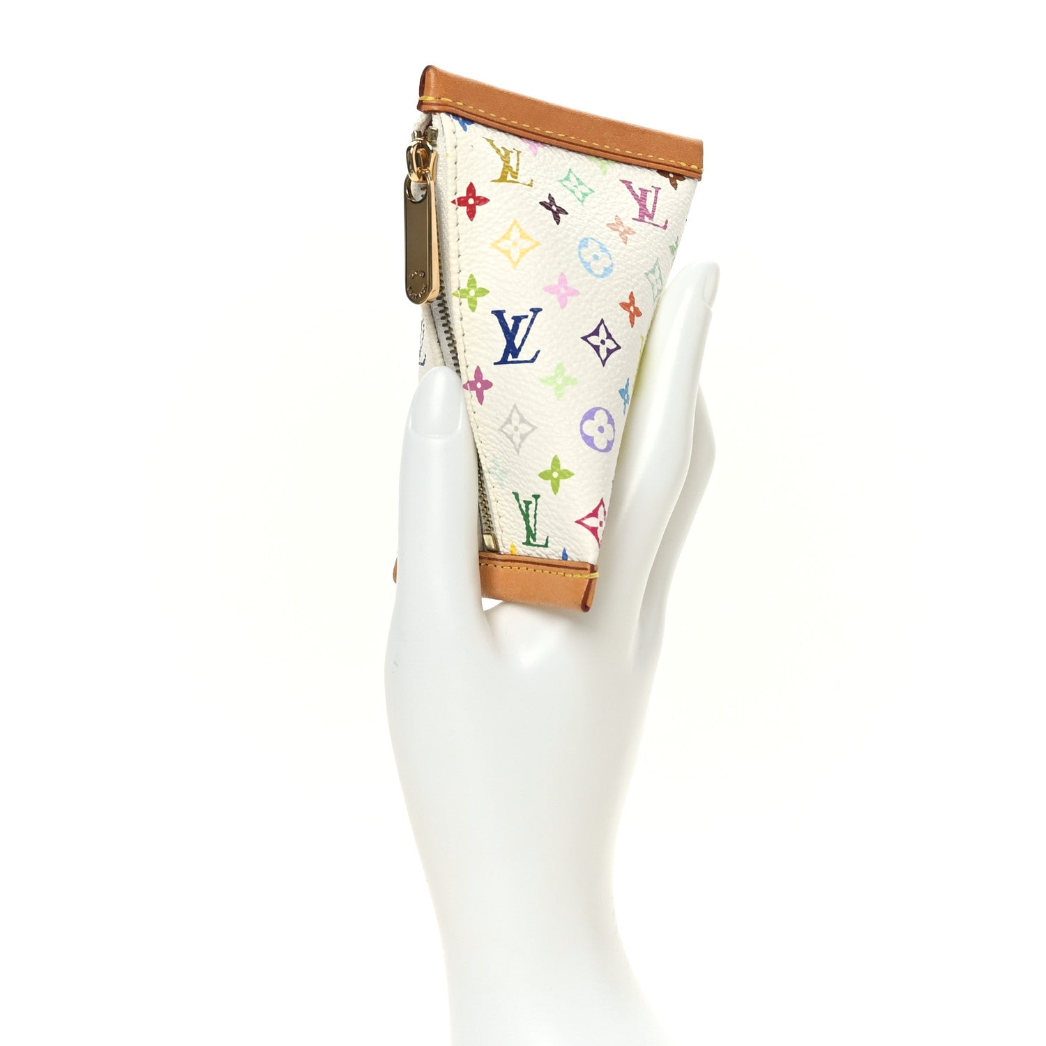 Louis Vuitton Monogram Multicolor Berlingot Coin Purse White 2 of 6