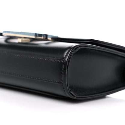 Valentino Garavani Smooth Calfskin Small VLogo Shoulder Bag Black 8 of 9