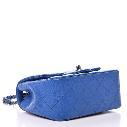 Chanel Caviar Quilted Mini Square Flap Blue 4 of 13