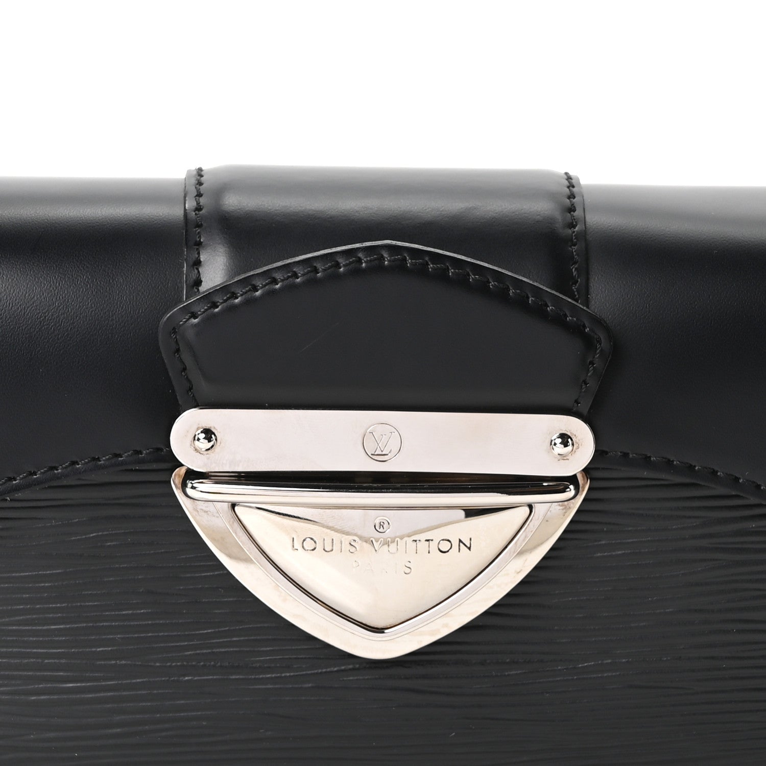 Louis Vuitton Epi Montaigne Clutch Black 7 of 9