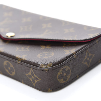 Louis Vuitton Monogram Pochette Felicie Chain Wallet Fuchsia 7 of 13