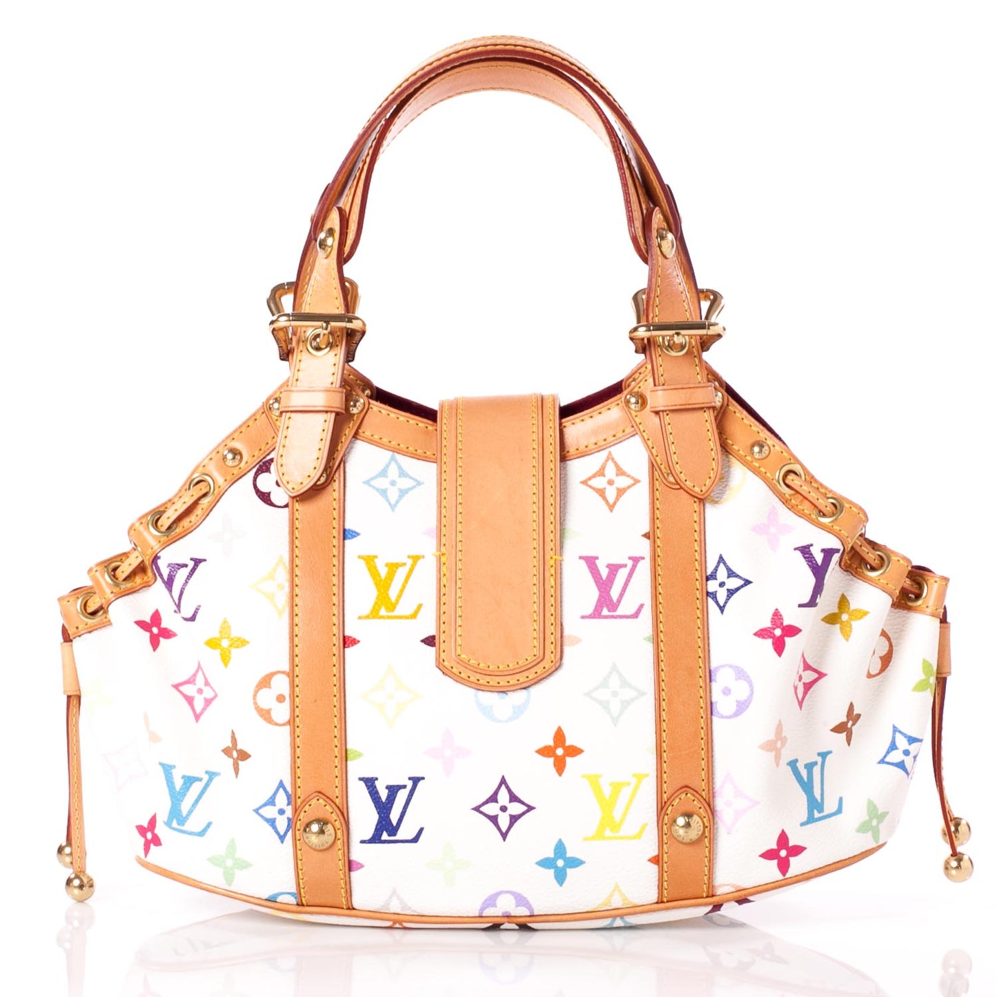 Monogram Multicolor Theda GM White