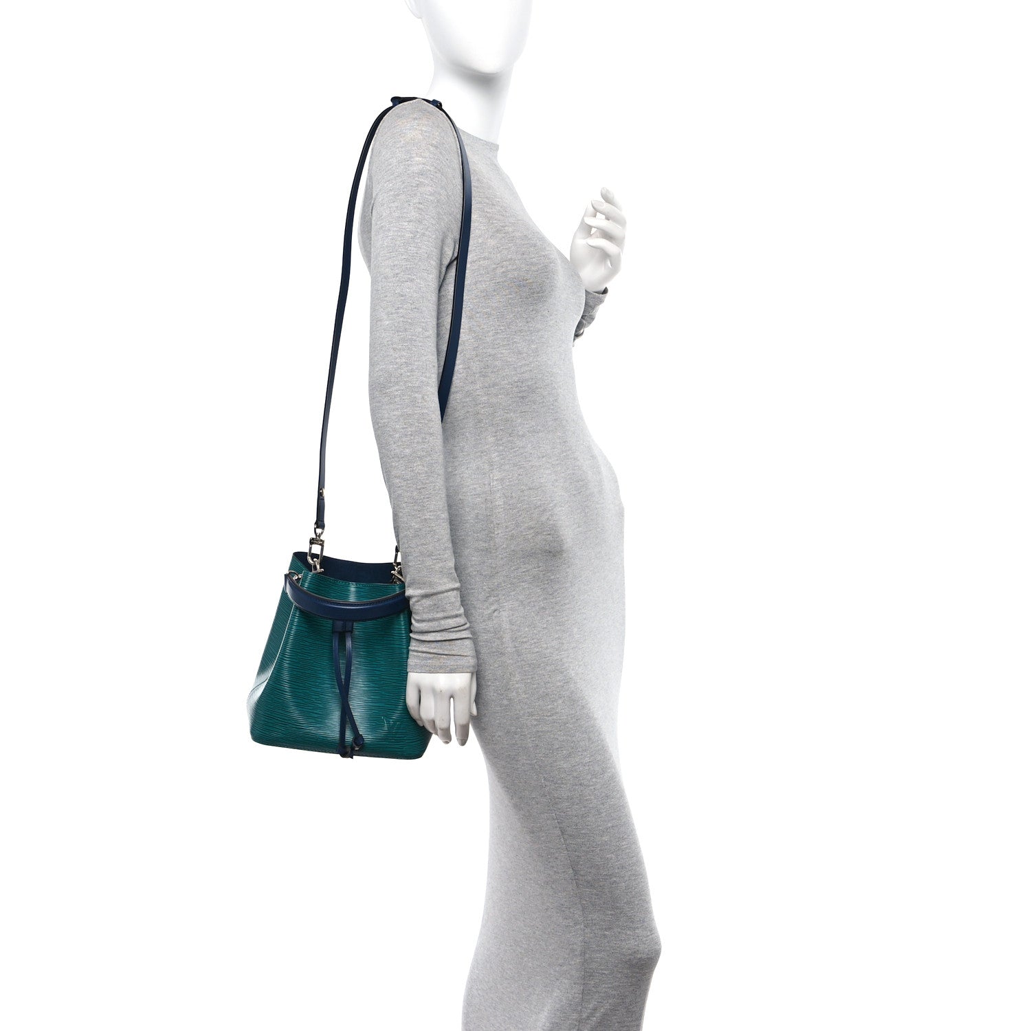 Louis Vuitton Epi Neonoe BB Emerald Green Indigo 2 of 10