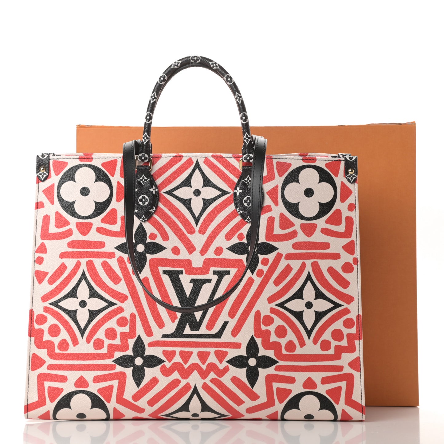 Monogram Giant Crafty Onthego GM Creme Rouge Black
