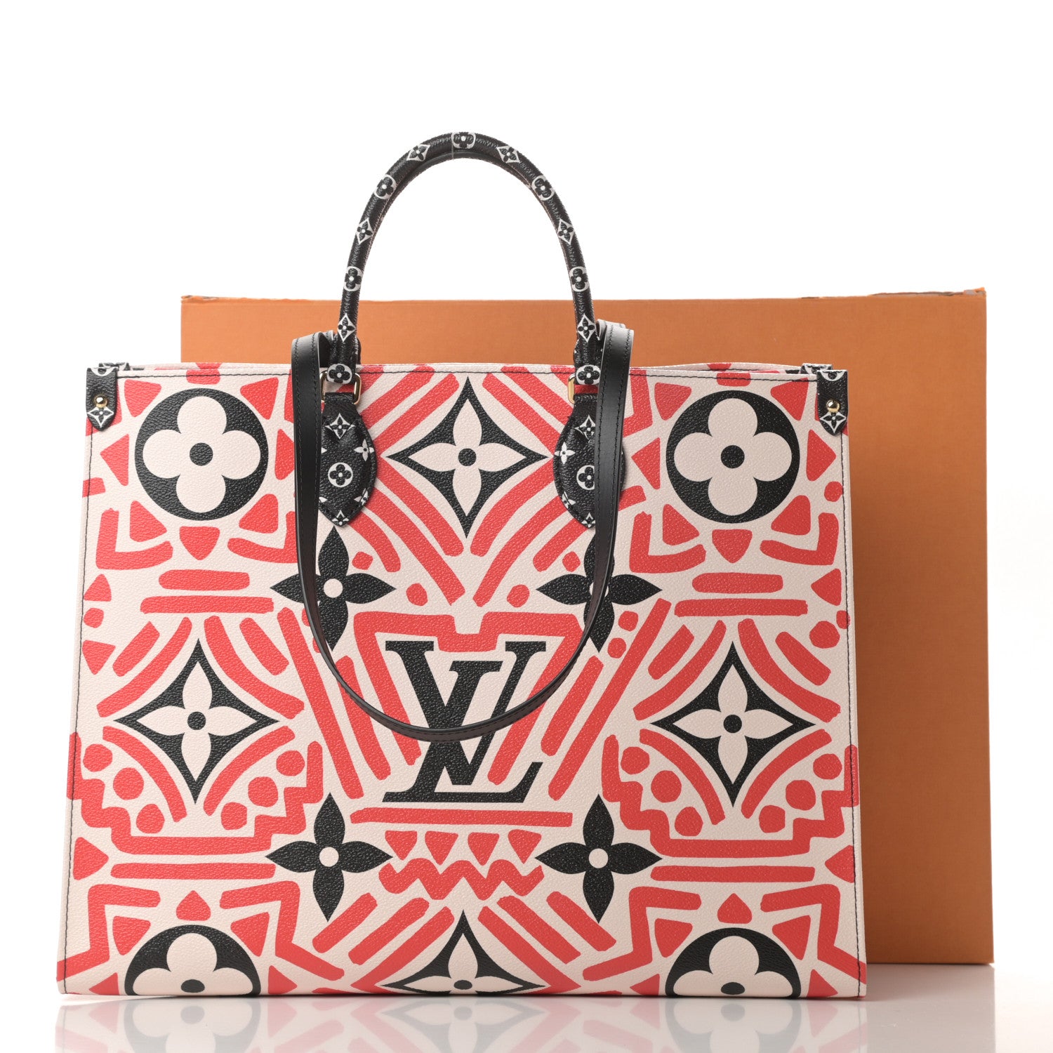 Louis Vuitton Monogram Giant Crafty Onthego GM Creme Rouge Black 12 of 12