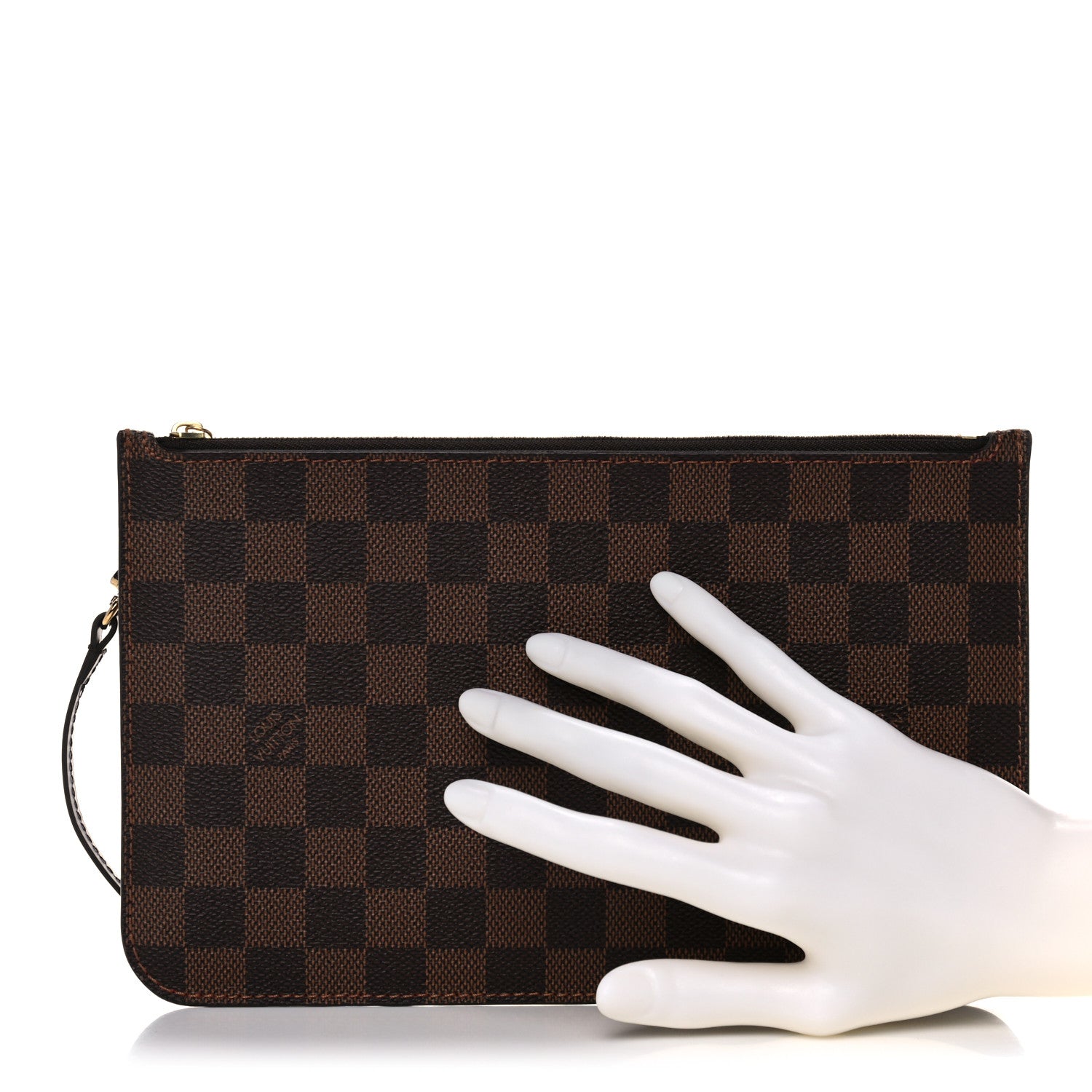 Louis Vuitton Damier Ebene Neverfull MM GM Pochette 2 of 9